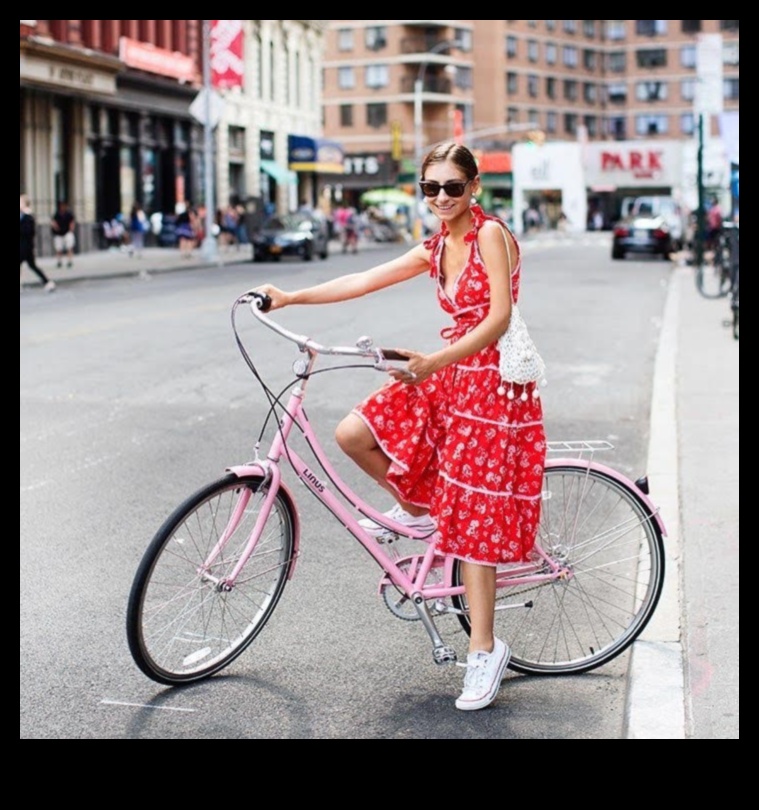 Riteņbraukšanas stils Modes paziņojums, kas ir arī funkcionāls 5 Riteņbraukšanas stils: modes un funkcionalitātes apvienojums uz velosipēdiem