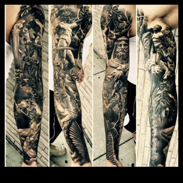Skulptēts audekls Grand Epic Arm Tattoo Mastery 2 Veidots audekls: atklājiet Grand Epic Arm Tetovējuma meistarības skaistumu