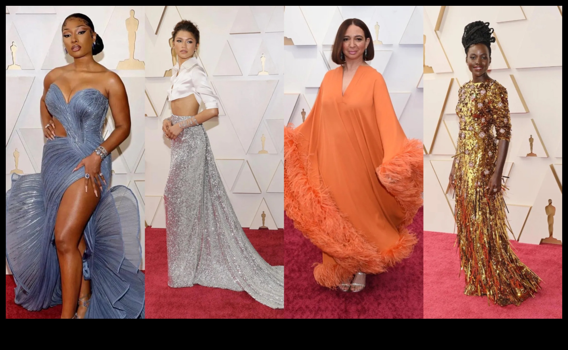 Sarkanā paklāja elegance: slavenību tērpi, kas raksturo šarmu