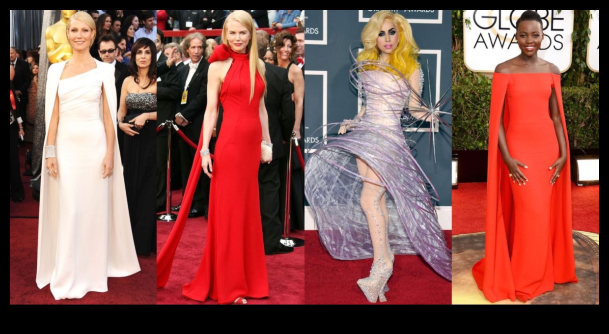 Sarkanā paklāja elegance: slavenību tērpi, kas raksturo šarmu