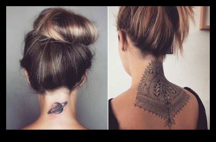 Elegance zem kakla: atklājiet muguras tetovējumu hronikas