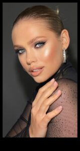 Ēteriskā elegance: maigu nokrāsu burvība Glam grima stilos